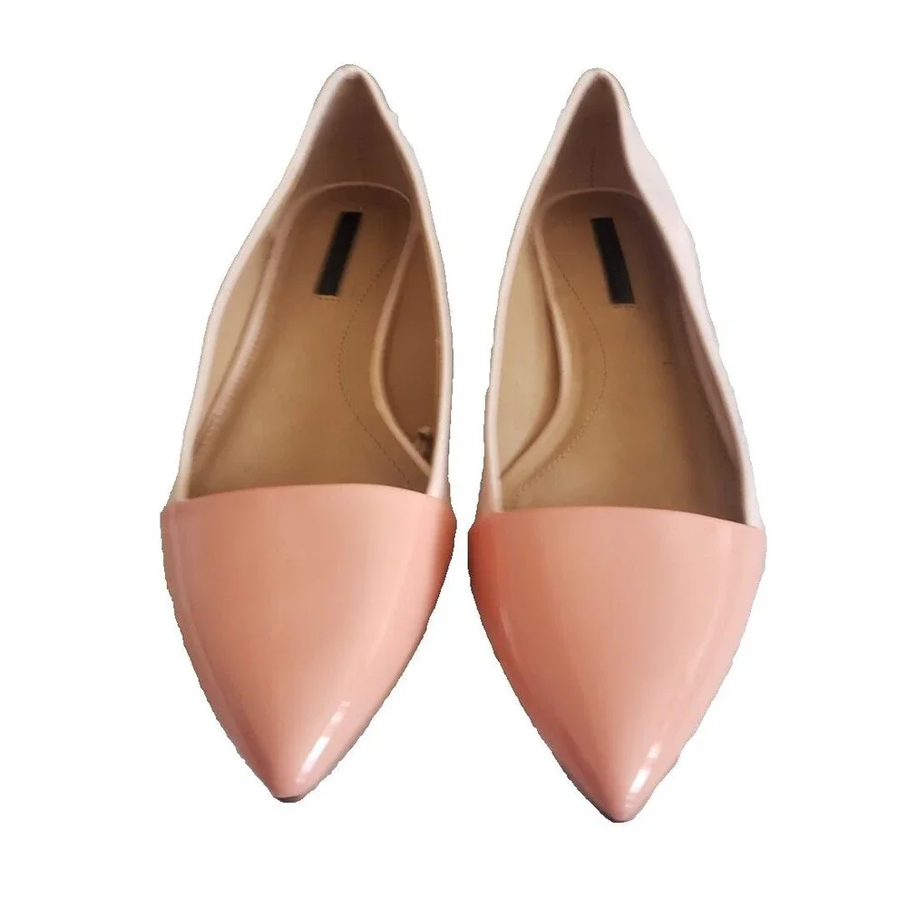 Zara Trafaluc Women's Flats Slip On Shoes Peach/ Pink Women's Size 6.5 EU 37